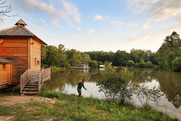 étang de peche glamping dordogne