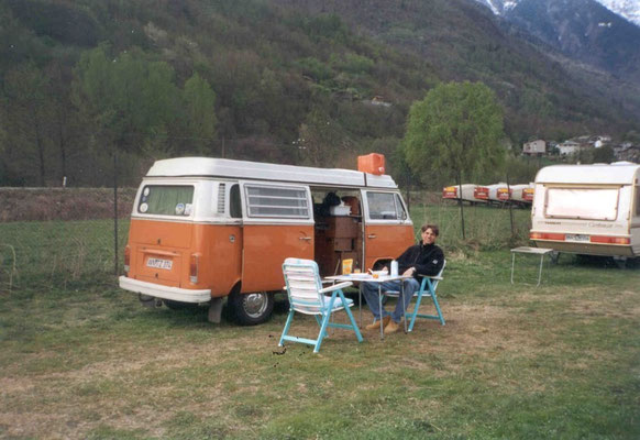 Steffen beim Frühstück