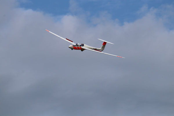Seitengleitflug.