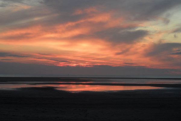 Sonnenuntergang an der Nordsee