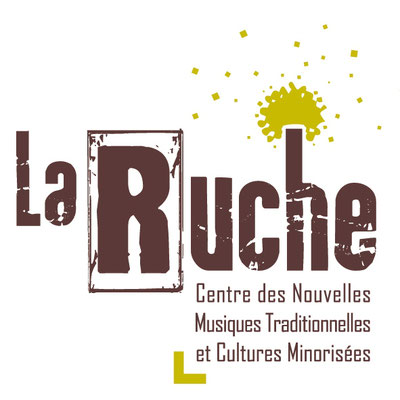 Création logo - Client : La Ruche. Centre des nouvelles musiques traditionnelles et des cultures minorisées.