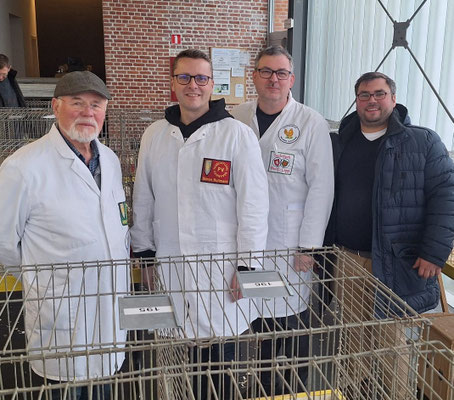 Deutsches Preisrichterteam v.l.n.r. Anton Lütkehellweg, Simon Bultmann, Andreas Zabel und Nico Trösken