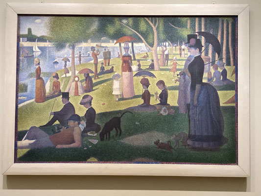 SUNDAY AFTERNOON ON THE LA GRAND JATTE by GEORGES SEURAT, The Art Institute of Chicago