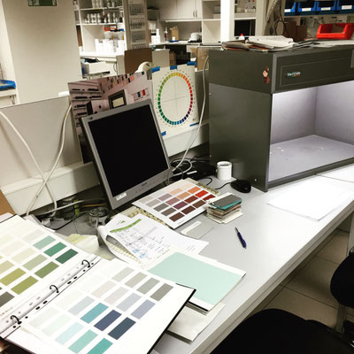 Palette development for Domingue Architectural Finishes by Eve Ashcraft