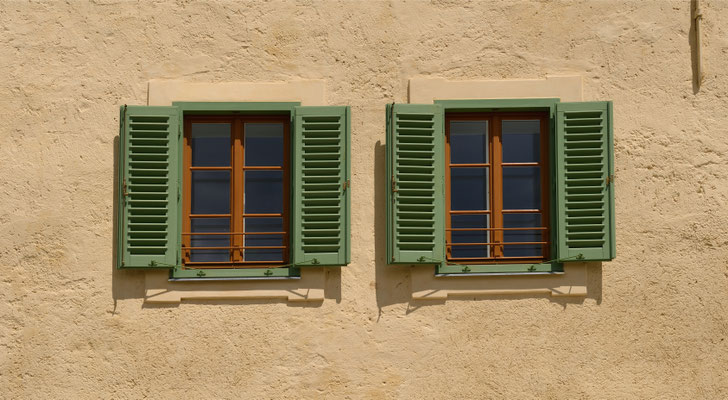 Kranz Fenster mit Läden