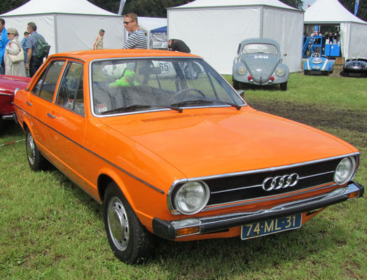 Audi 80 LS uit 1976.