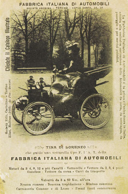 Een postkaart van Fiat uit 1899.