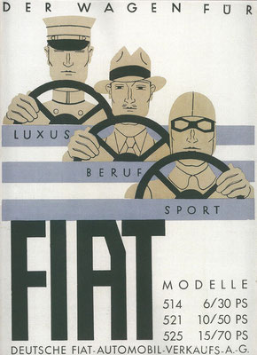 Duitse advertentie voor Fiat uit 1930.