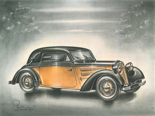 DKW 1939. Getekend door Piet Olyslager.