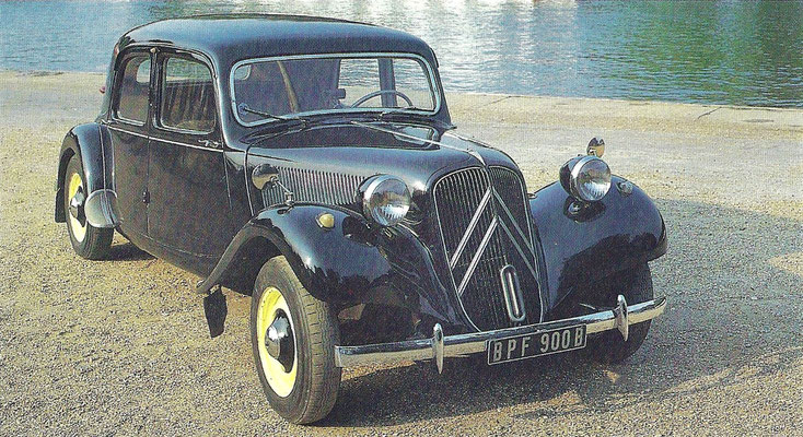 Citroën Traction Avant uit 1953.