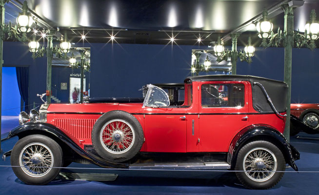 Isotta-Fraschini Landaulet Type 8A uit 1928. Deze auto was de ster in de film Sunset Boulevard van Billy Wilder. (Collection Schlumpf)