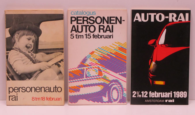 Catalogi Personenauto RAI / Auto-RAI, 1973, 1981 en 1989.