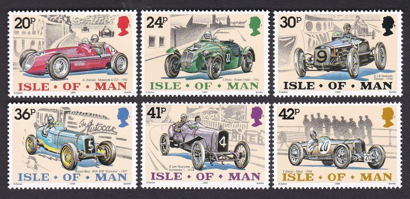 Postzegels Isle of Man uit 1995.