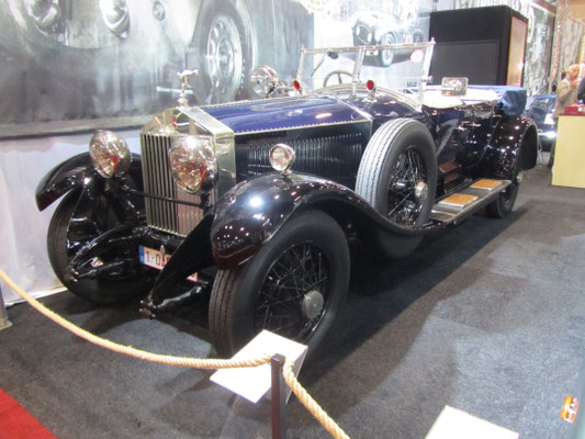 Rolls-Royce Phantom I Tourer uit 1926 met een carrosserie van Hooper, ex Maharaja. (Interclassics Brussels 2018)