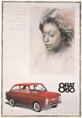 Reclame uit 1964 voor de Fiat 850.