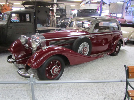 Mercedes Benz 540 K uit 1937. (Technik Museum Sinsheim)