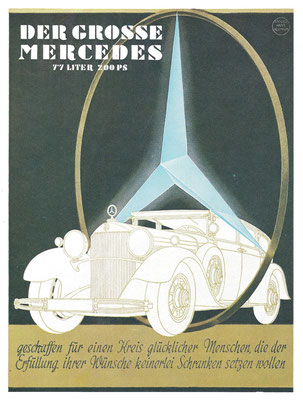 Affiche voor Der Grosse Mercedes uit 1931.