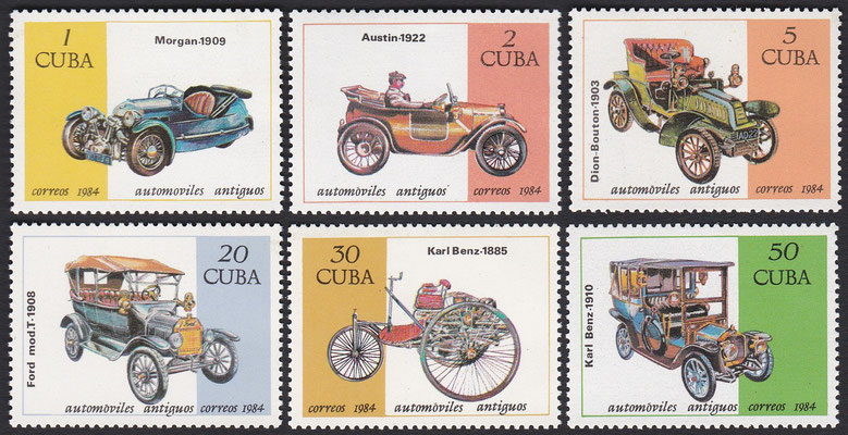 Postzegels Cuba uit 1984.