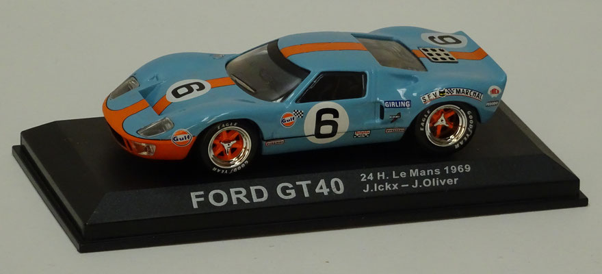 Ford GT40, winnaar van Le Mans 1969, schaal 1:43