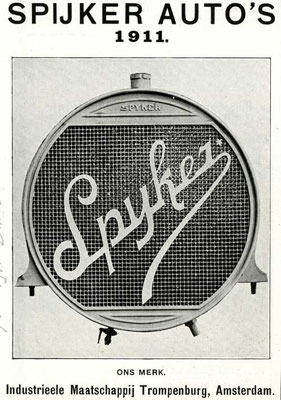 Advertentie voor Spyker uit 1911.
