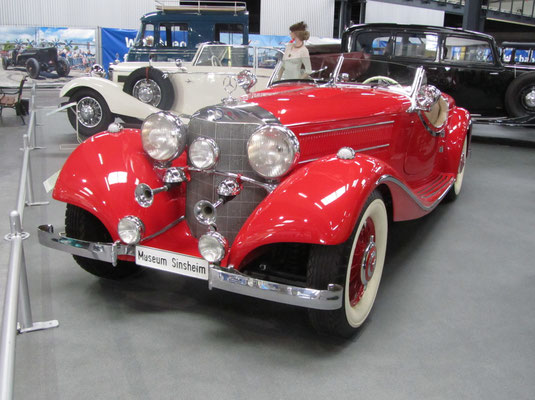 Mercedes Benz 540 K uit 1938. (Technik Museum Sinsheim)