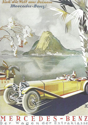 Affiche van Mercedes-Benz.