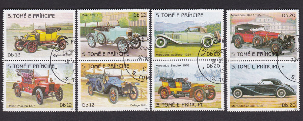 Postzegels Sao Tomé en Principe uit 1983.