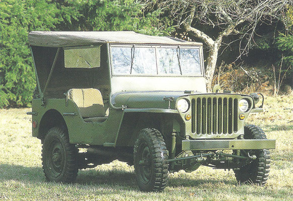 Willys Jeep werd gebouwd van 1941 tot 1945.