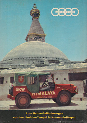 Reclame voor Auto Union / DKW uit 1958.