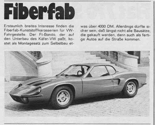 Uit "Auto Modelle Katalog 1971/72".