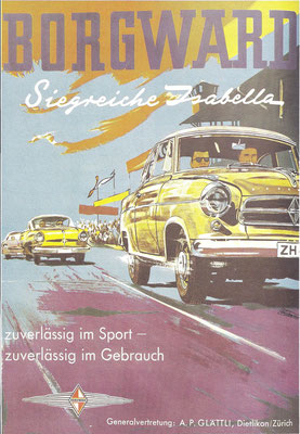 Zwitserse advertentie Borgward Isabella.