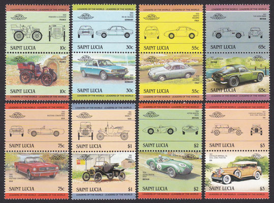 Postzegels Saint Lucia 1984 (696-711).