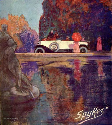 Reclame voor Spyker uit 1921.