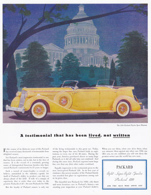 Advertentie Packard uit The Saturday Evening Post, 1936.