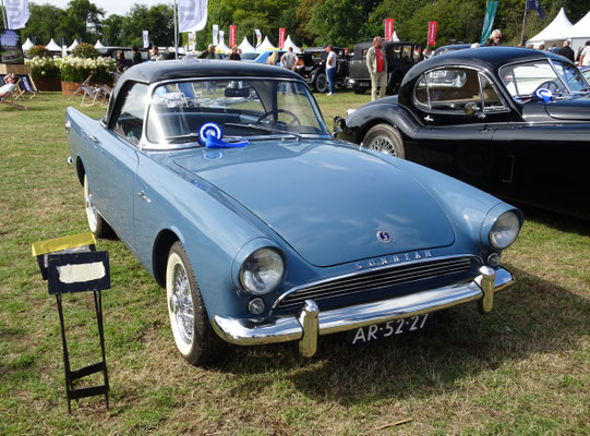 Sunbeam B91-Alpine MKII uit 1961 op Wheels Mariënwaerdt 2025.