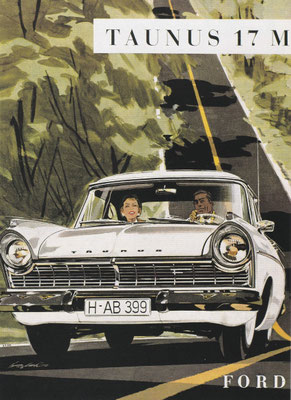 Reclame van Ford voor de Taunus 17M.