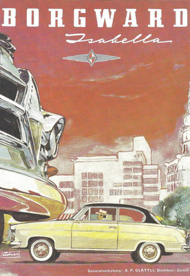 Zwitserse advertentie Borgward Isabella.