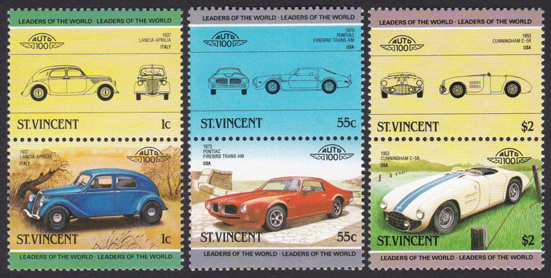Postzegels St. Vincent 1985 (798-803).