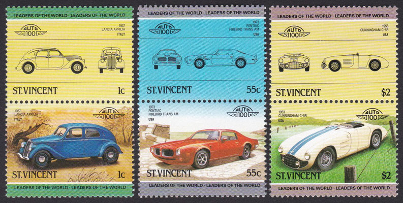 Postzegels St. Vincent 1985 (798-803).