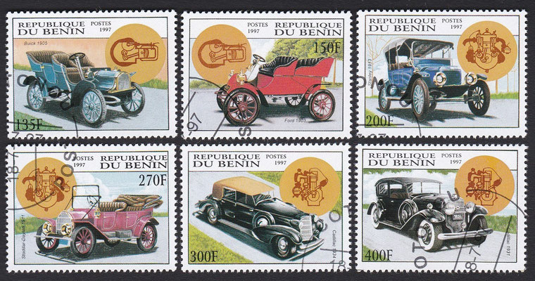Postzegels Benin uit 1997.
