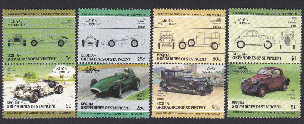 Postzegels Bequia (Saint Vincent en de Grenadines) 1985 (114-121).