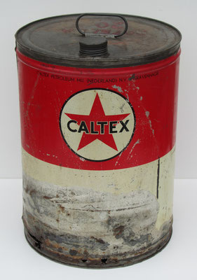 Olieblik Caltex.