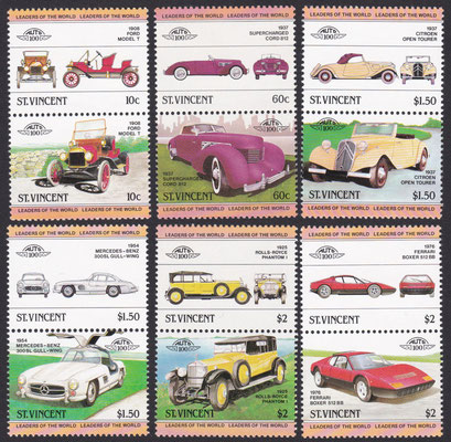 Postzegels St. Vincent uit 1983 (664-675).