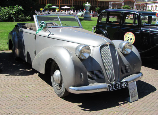 Delahaye 135M Worblaufen uit 1947 (Concours d'Élégance 2018 op Paleis Het Loo in Apeldoorn).