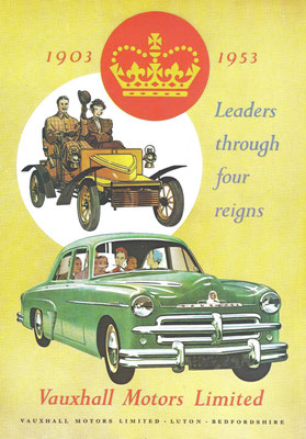 Advertentie Vauxhall uit 1953.