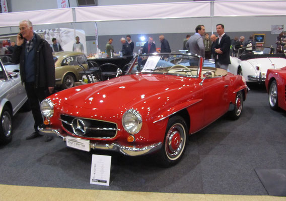 Mercedes-Benz 190 SL uit 1958. (Interclassics Brussels 2018)