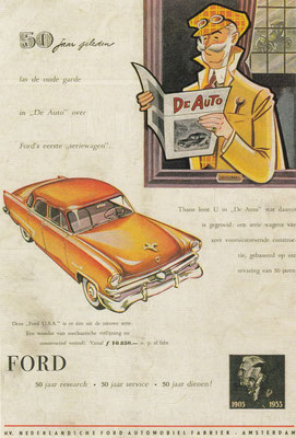 Reclame van Ford uit 1953.