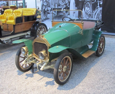 Le Zèbre Torpedo Type C uit 1913 (Collection Schlumpf).