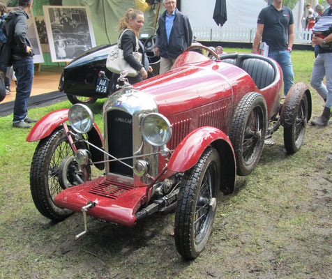 Amilcar CGS uit 1925. (Concours d'Élégance 2016 op Paleis Het Loo in Apeldoorn)