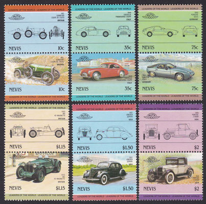 Postzegels Nevis 1985 (314-325).